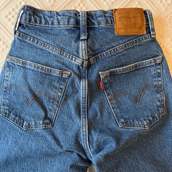 Premium Levis Levi's Ribcage Straight Ankle Jeans 24 - Picture 9 of 12